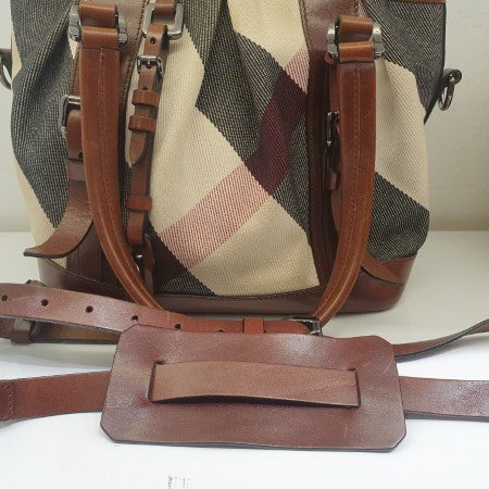 Burberry Brown Mega Check Lowry Bag-handbag-Burberry-The Closet Egypt
