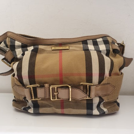 Burberry Hobo House Check Fabric Bag-handbag-Burberry-The Closet Egypt