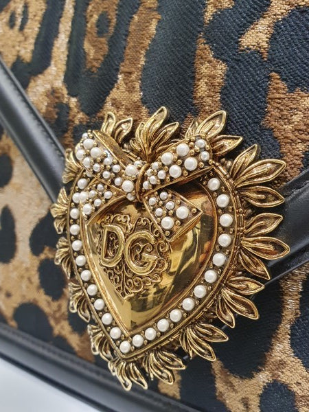 Dolce & Gabbana Bicolor DG Devotion Leopard Top Handle Bag-handbag-Dolce & Gabbana-The Closet Egypt