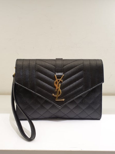 YSL Black Classic Envelope Bag-handbag-YSL-The Closet Egypt
