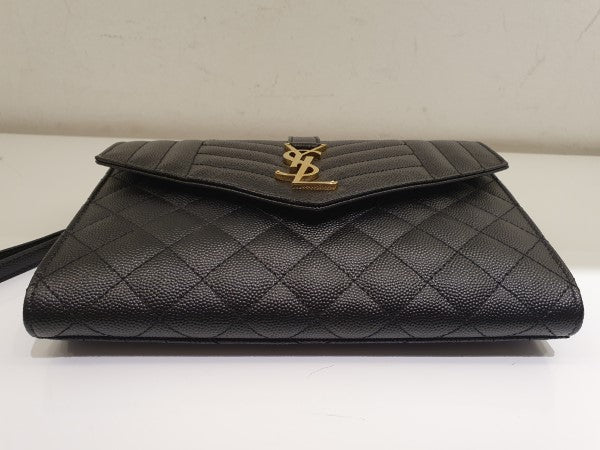 YSL Black Classic Envelope Bag-handbag-YSL-The Closet Egypt
