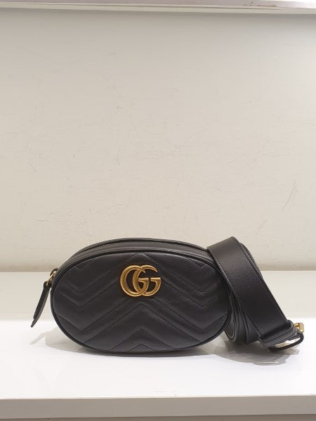 Gucci Black GG Marmont Belt Bag-Belt Bag-Gucci-The Closet Egypt