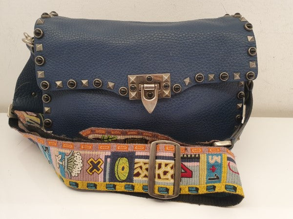 Valentino Blue Rockstud Bag-handbag-Valentino-The Closet Egypt