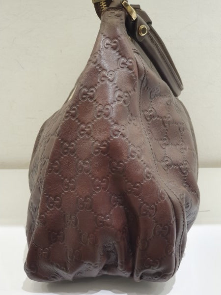 Gucci Brown GG D Ring Hobo Tote Bag-handbag-Gucci-The Closet Egypt