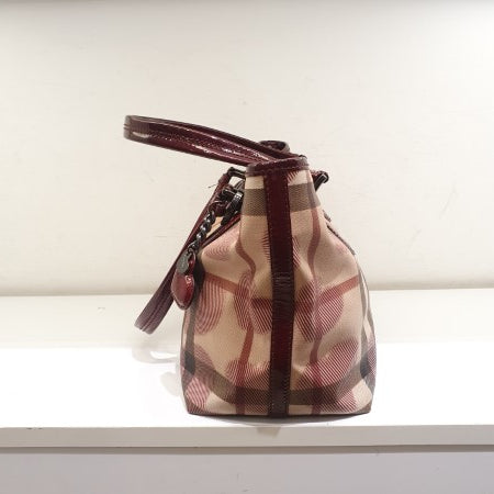 Burberry Red Nova Check Heart Gracie Diaper Tote Bag-handbag-Burberry-The Closet Egypt