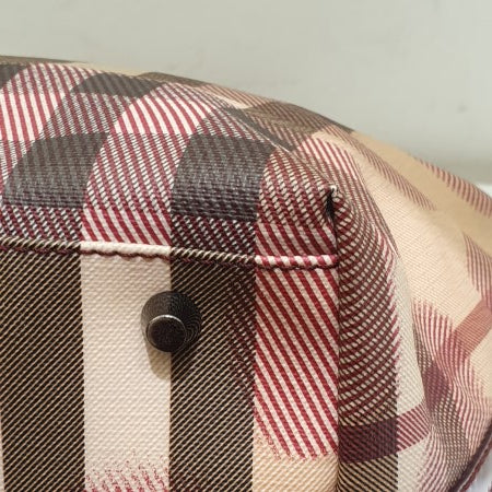 Burberry Red Nova Check Heart Gracie Diaper Tote Bag-handbag-Burberry-The Closet Egypt