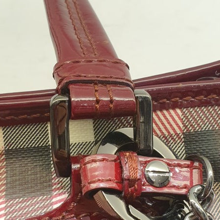 Burberry Red Nova Check Heart Gracie Diaper Tote Bag-handbag-Burberry-The Closet Egypt