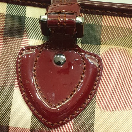 Burberry Red Nova Check Heart Gracie Diaper Tote Bag-handbag-Burberry-The Closet Egypt