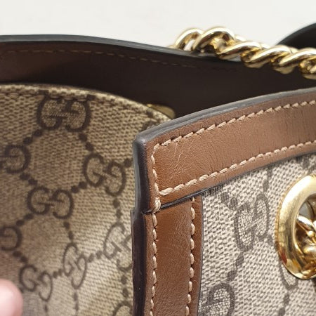 Gucci Bicolor GG Supreme Padlock Shoulder Bag-handbag-Gucci-The Closet Egypt