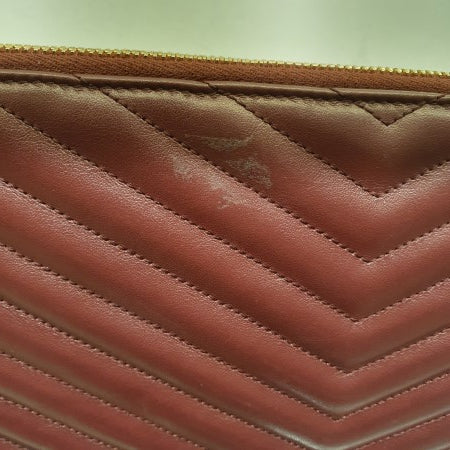 YSL Burgundy Cassandre Pouch-Pouch-YSL-The Closet Egypt