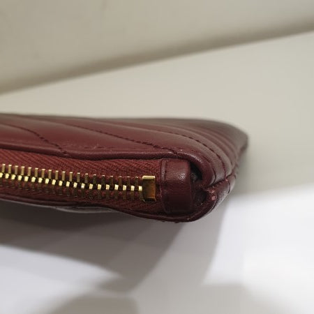 YSL Burgundy Cassandre Pouch-Pouch-YSL-The Closet Egypt