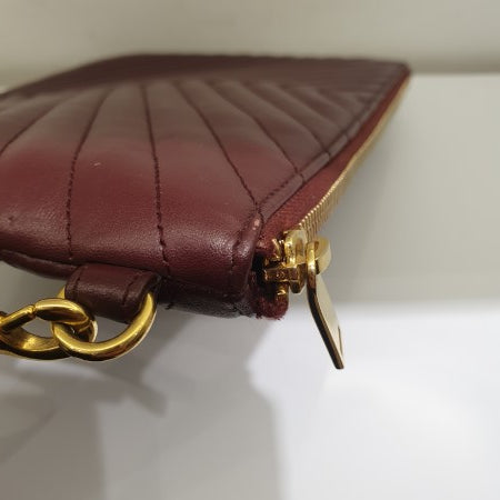 YSL Burgundy Cassandre Pouch-Pouch-YSL-The Closet Egypt