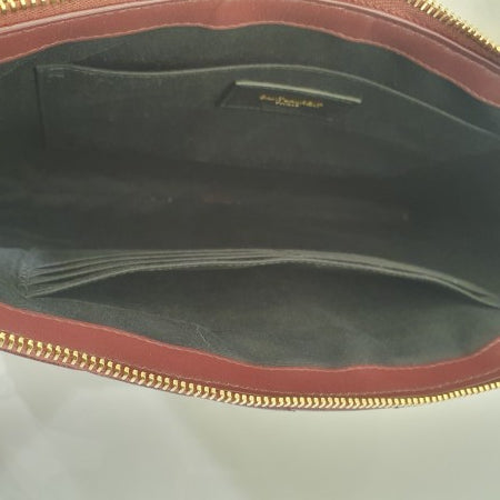YSL Burgundy Cassandre Pouch-Pouch-YSL-The Closet Egypt