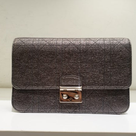 Christian Dior Metallic Grey Miss Dior WOC-Wallet Chain-Christian Dior-The Closet Egypt
