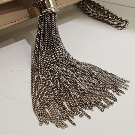 YSL Beige Kate Tassel Small Wallet on Chain-Wallet Chain-YSL-The Closet Egypt