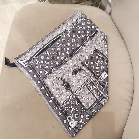 Louis Vuitton Tricolor Monogram Denim Square Jacquard Scarf-Scarf-Louis Vuitton-The Closet Egypt