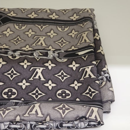 Louis Vuitton Tricolor Monogram Denim Square Jacquard Scarf-Scarf-Louis Vuitton-The Closet Egypt