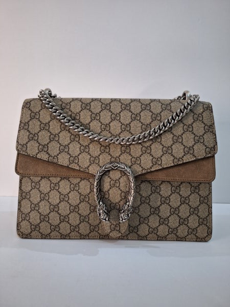Gucci Bicolor GG Supreme Dionysus Shoulder Bag-handbag-Gucci-The Closet Egypt