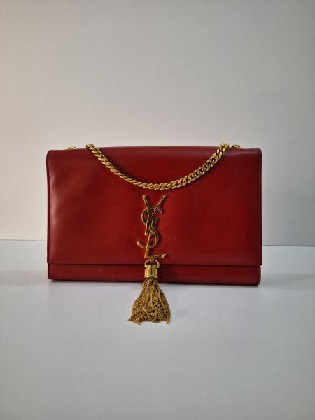 YSL Red Kate Tassel Small Bag-handbag-YSL-The Closet Egypt