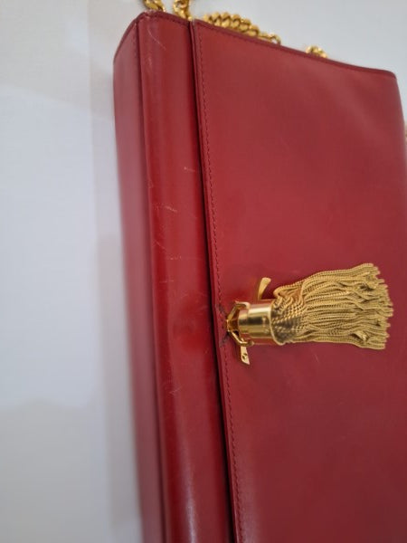YSL Red Kate Tassel Small Bag-handbag-YSL-The Closet Egypt