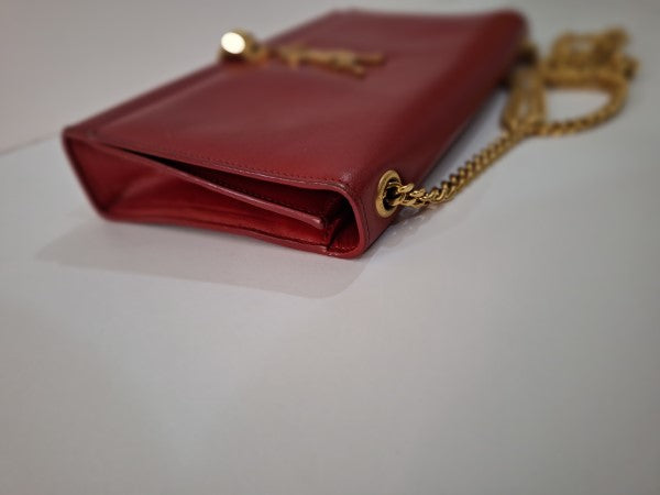 YSL Red Kate Tassel Small Bag-handbag-YSL-The Closet Egypt