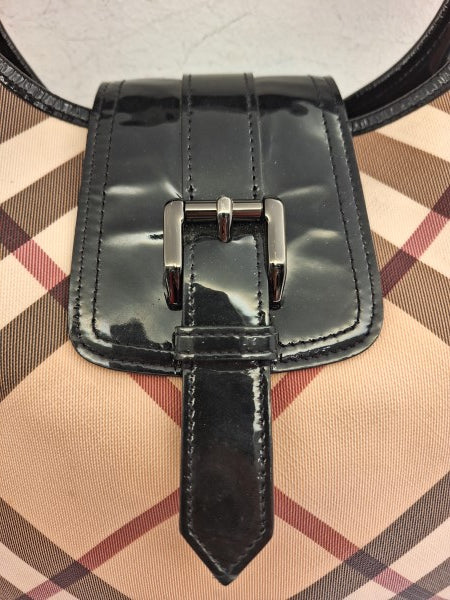Burberry Bicolor Nova Check Hobo Bag-handbag-Burberry-The Closet Egypt