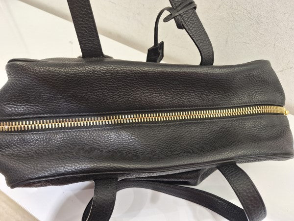 Prada Black Vitello Daino Satchel Shoulder Bag-handbag-Prada-The Closet Egypt