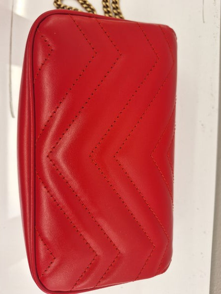 Gucci Red GG Marmont Super Mini Bag-handbag-Gucci-The Closet Egypt