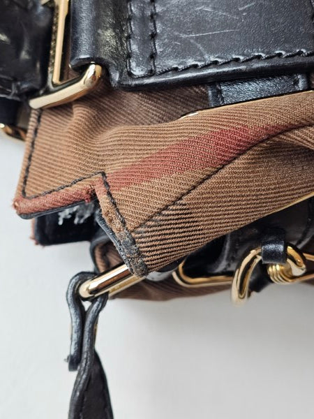 Burberry Bicolor Nova Check Top Handle Bag-handbag-Burberry-The Closet Egypt