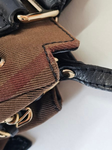 Burberry Bicolor Nova Check Top Handle Bag-handbag-Burberry-The Closet Egypt