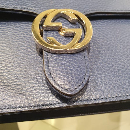 Gucci Blue Interlocking Medium Bag-handbag-Gucci-The Closet Egypt