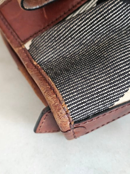 Burberry Brown Mega Check Lowry Tote Bag-handbag-Burberry-The Closet Egypt
