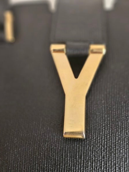 YSL Black Cabas Tote Bag-handbag-YSL-The Closet Egypt
