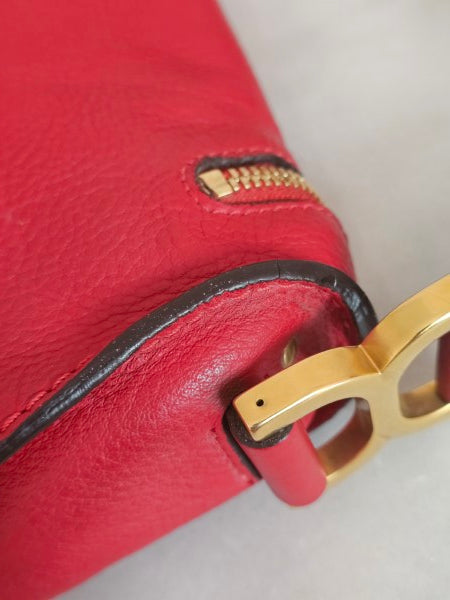 Chloe Red Marcie Zip Crossbody Bag-handbag-Chloe-The Closet Egypt