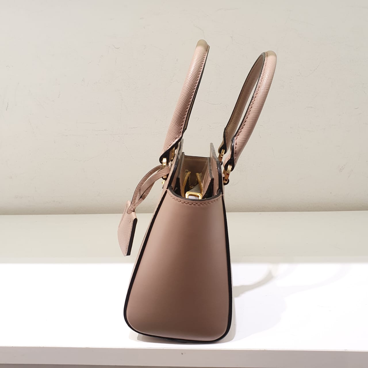 Prada Pink Nude Mini Tote Bag-handbag-Prada-The Closet Egypt