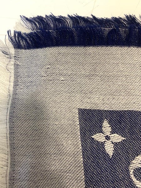 Louis Vuitton Bicolor Monogram Denim Square Shawl-Shawl-Louis Vuitton-The Closet Egypt