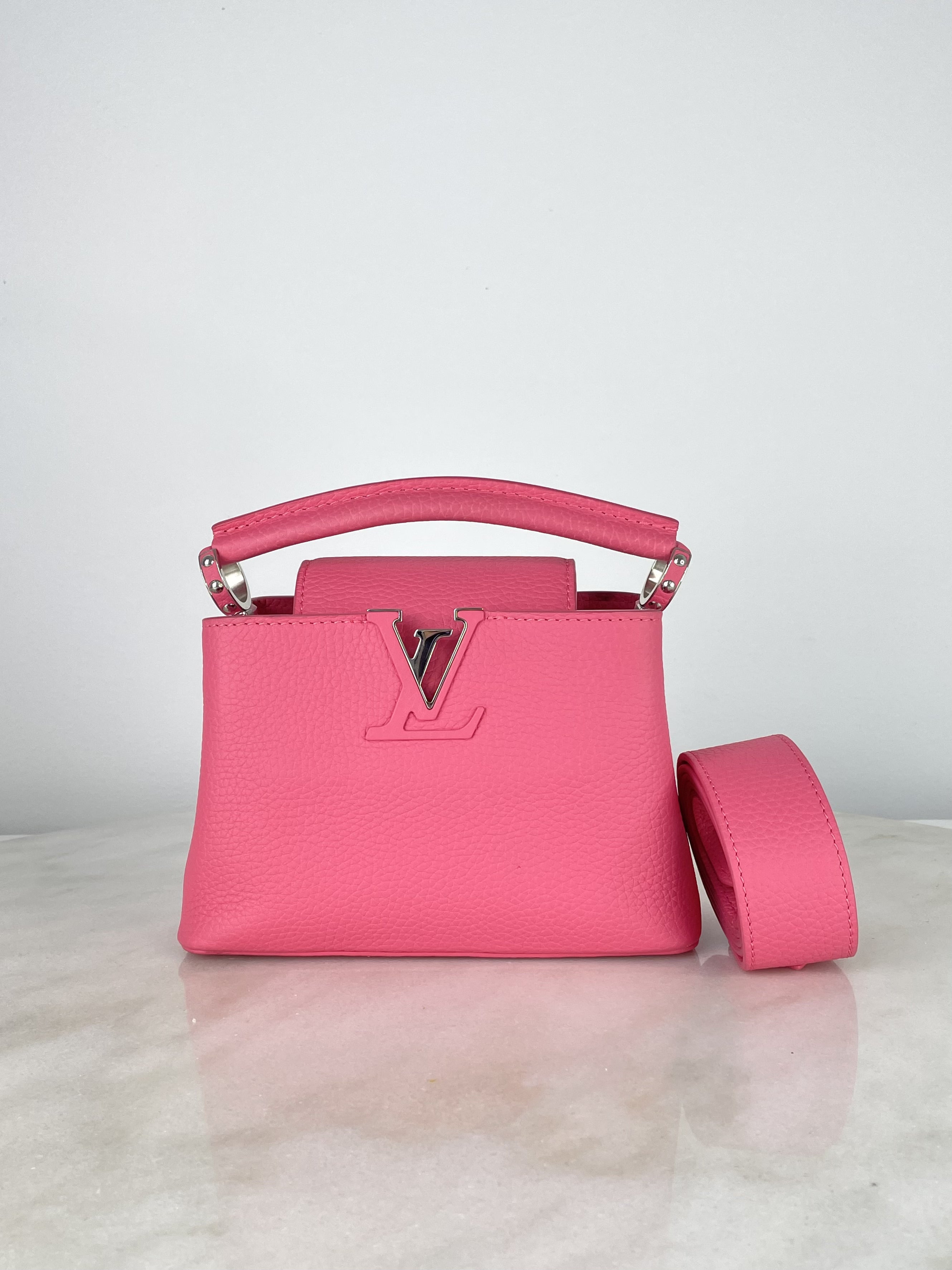 Louis Vuitton Hot Pink Capucines Mini Bag