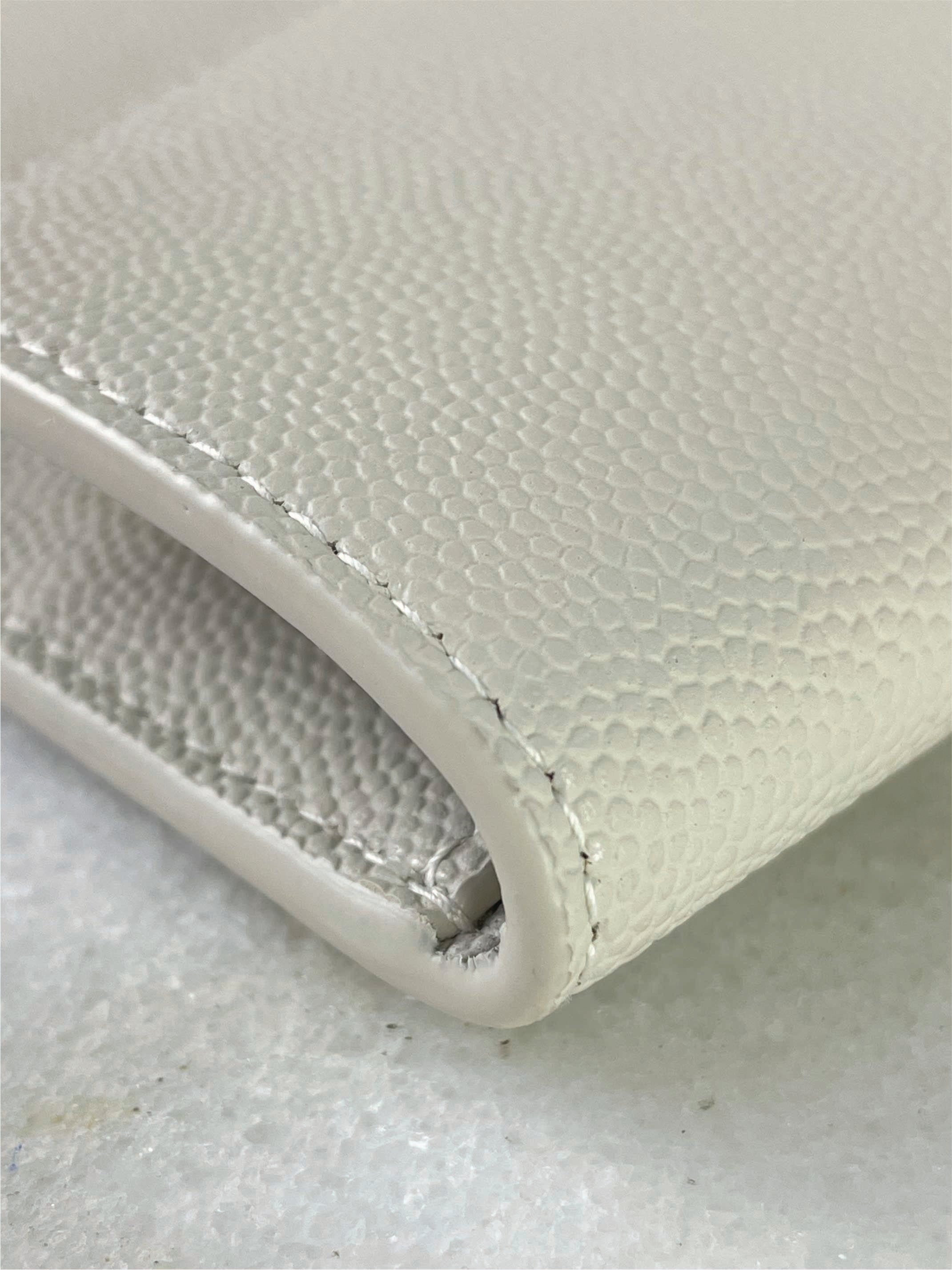YSL Off White Uptown Pouch
