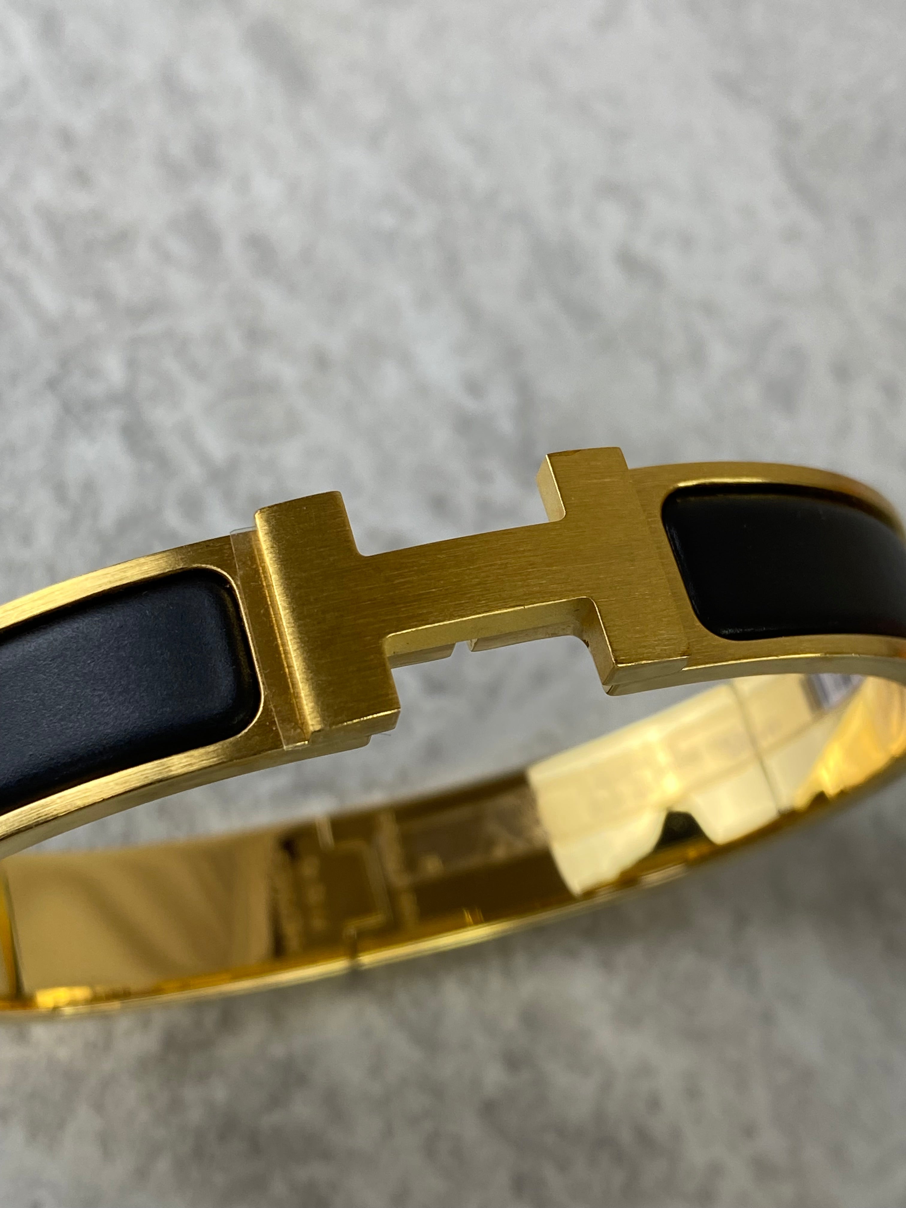 Hermes Black Clic H Bracelet-Bracelet-Hermes-The Closet Egypt