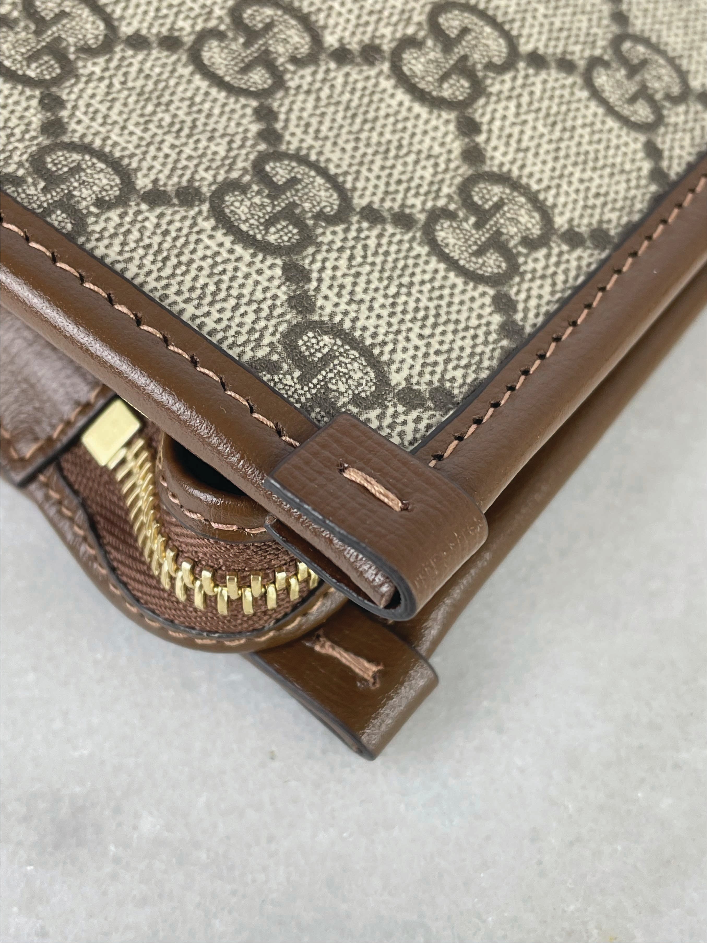 Gucci Brown GG Interlocking Pouch