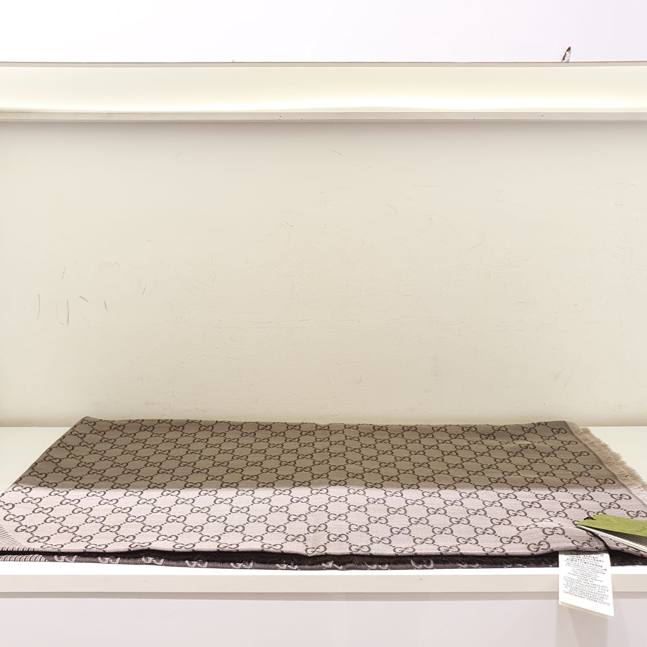 Gucci Dark Brown GG Print Scarf-Scarf-Gucci-The Closet Egypt