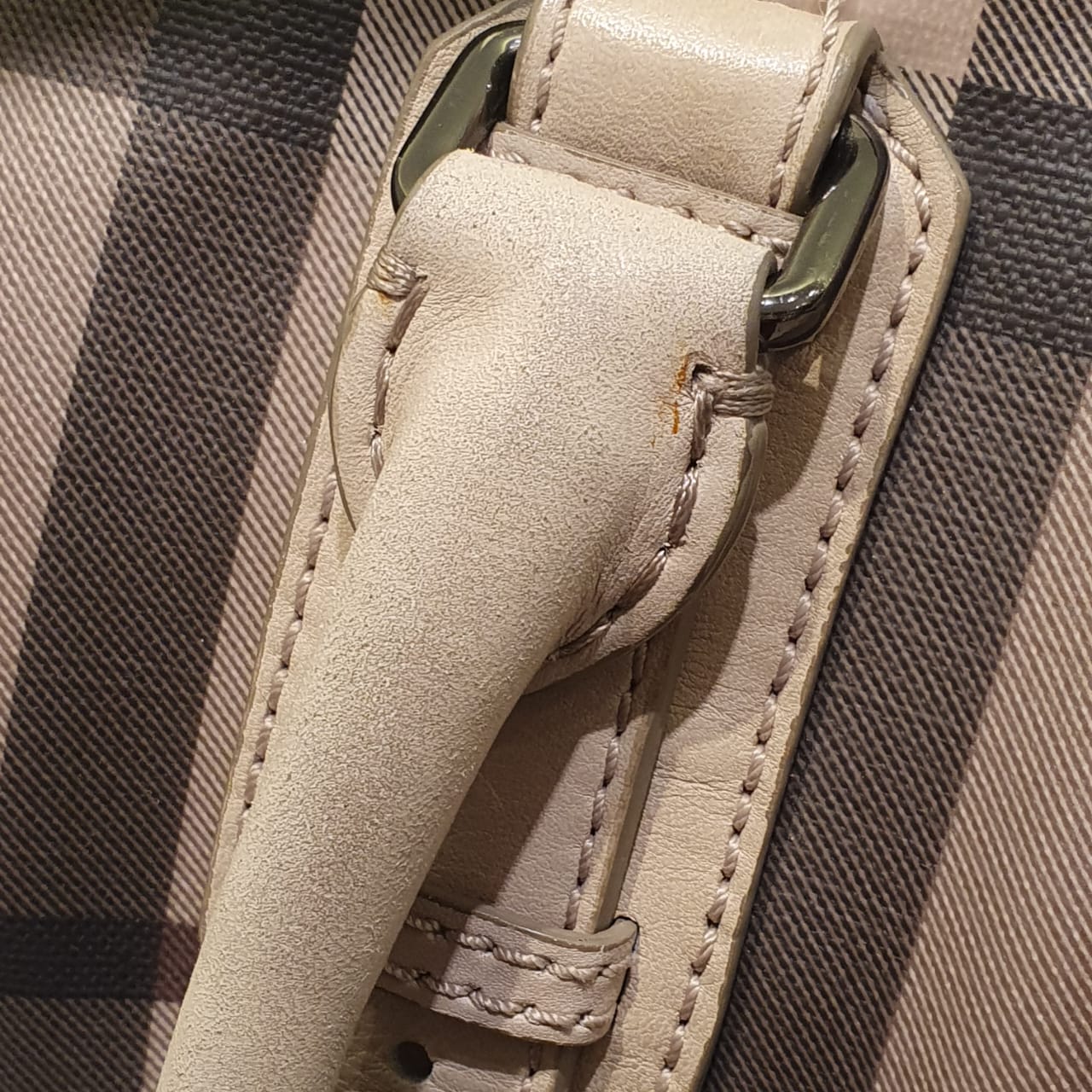 Burberry Beige Smoked Check Northfield Crossbody Bag-handbag-Burberry-The Closet Egypt
