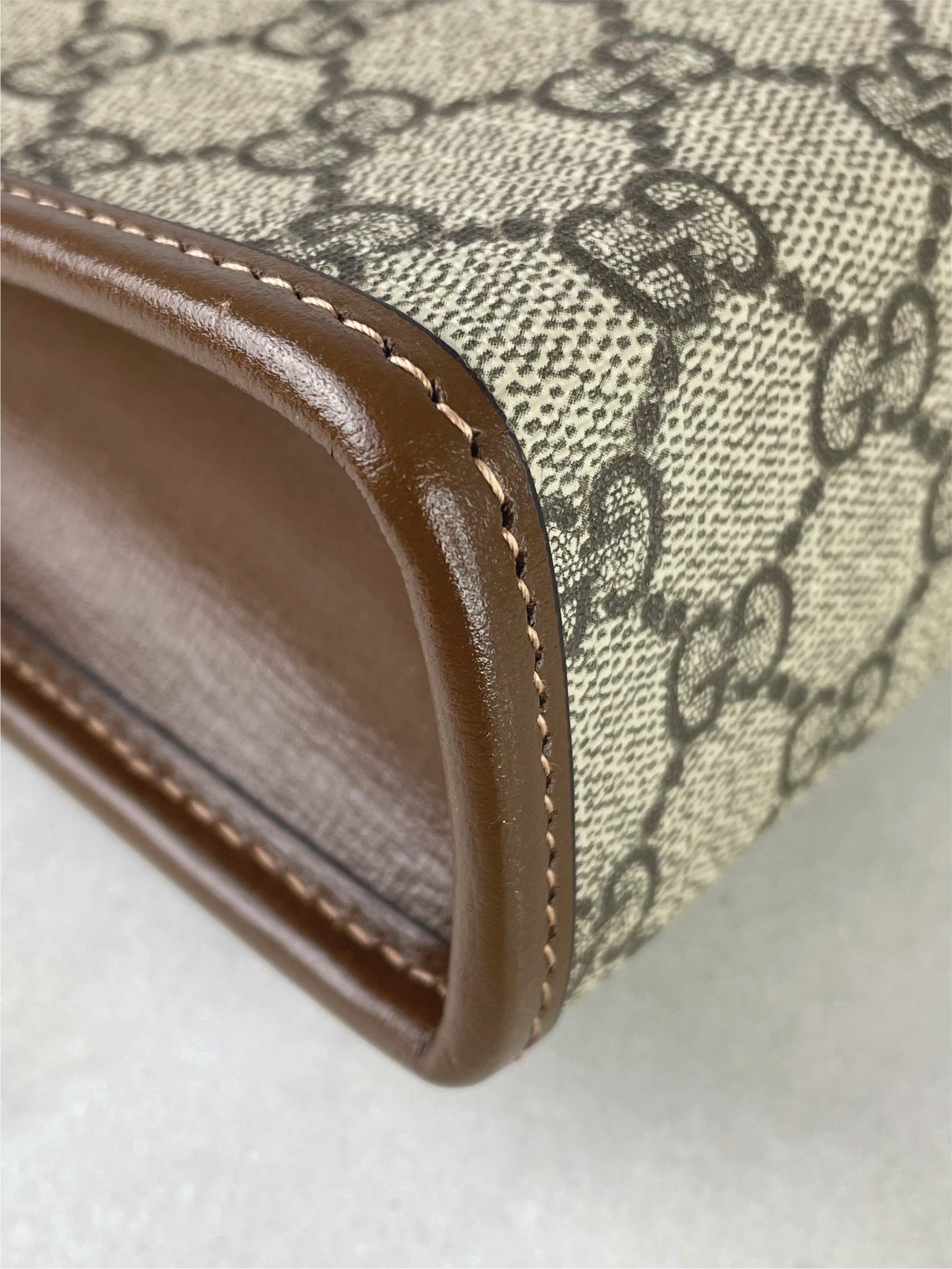 Gucci Brown GG Interlocking Pouch