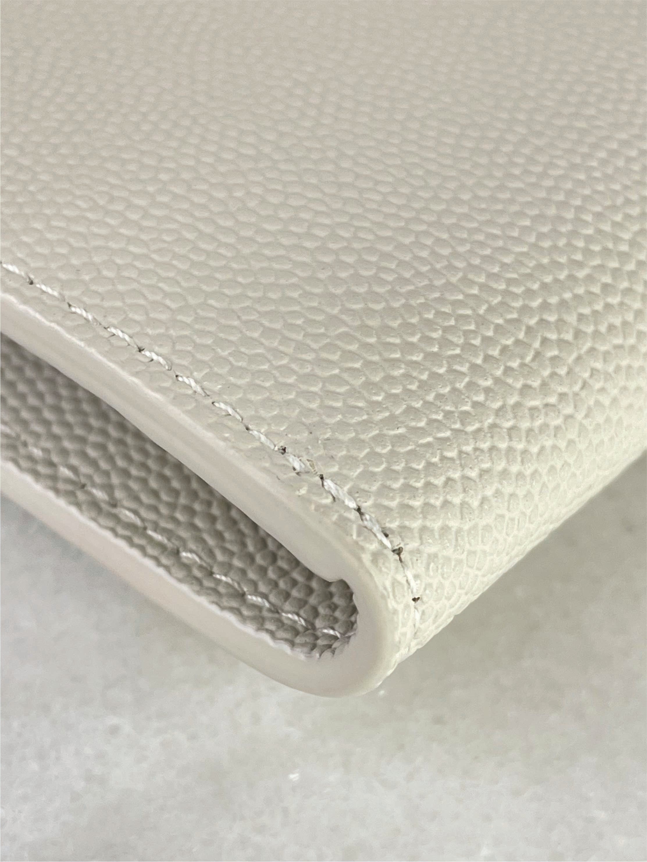 YSL Off White Uptown Pouch