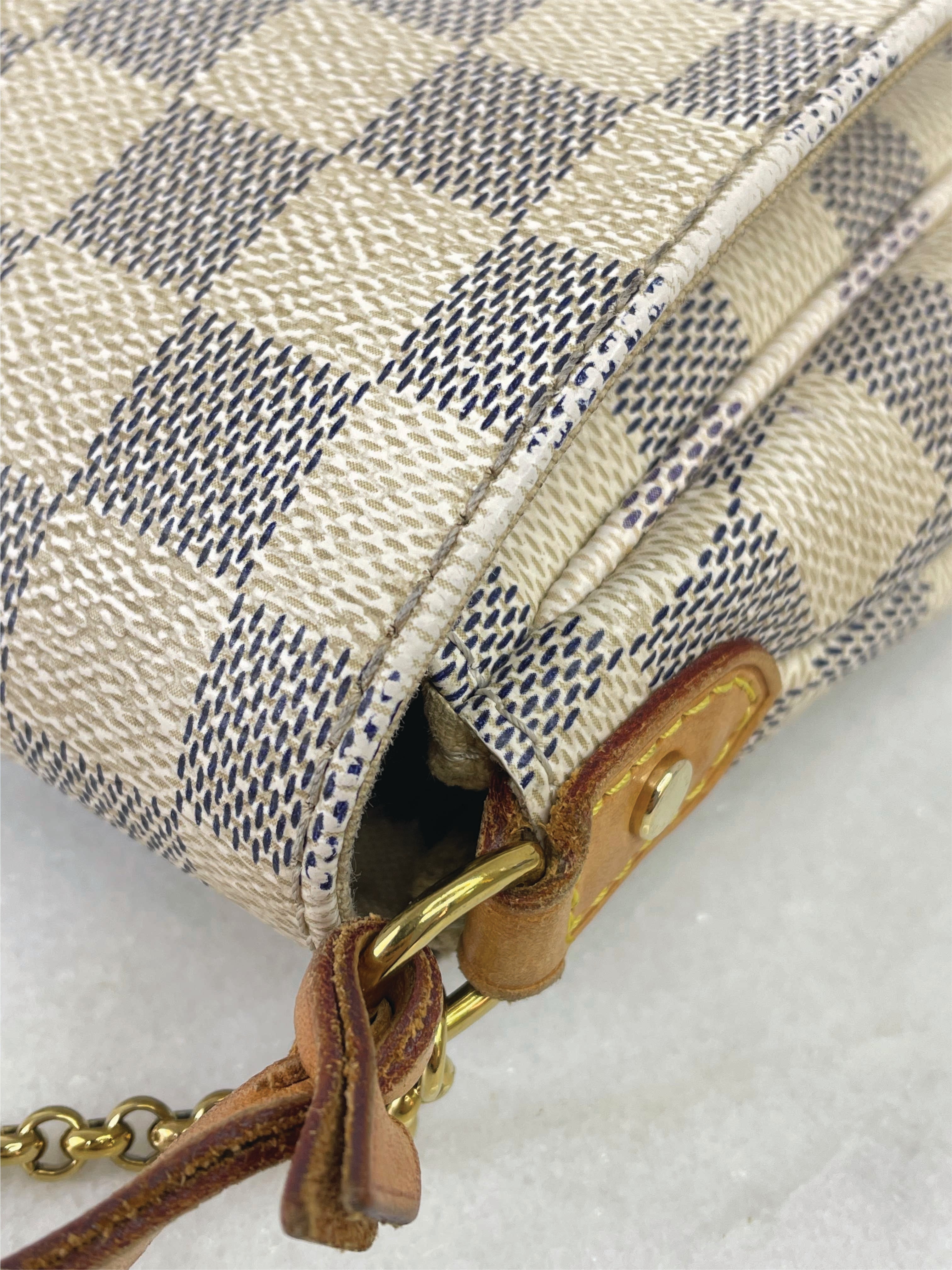 Louis Vuitton Damier Azur Favorite MM Chain Bag W/ Strap