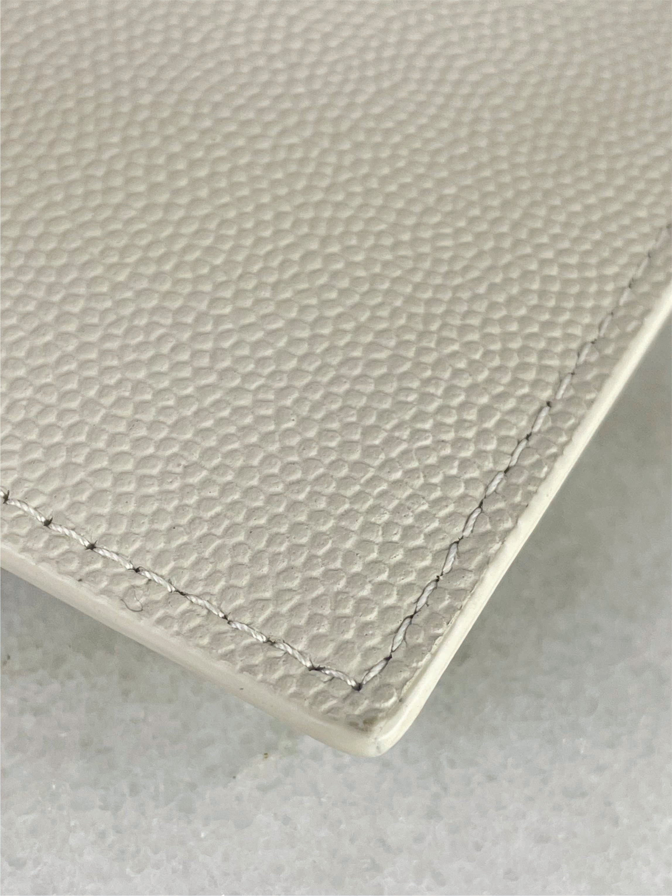 YSL Off White Uptown Pouch