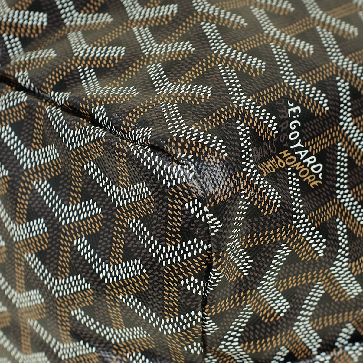 Goyard Black Goyardine Saint Louis PM Bag
