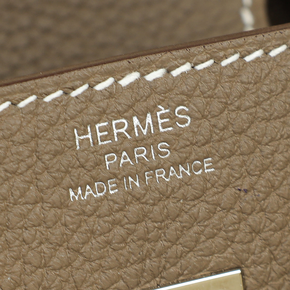 Hermes Etoupe Birkin 25 Bag