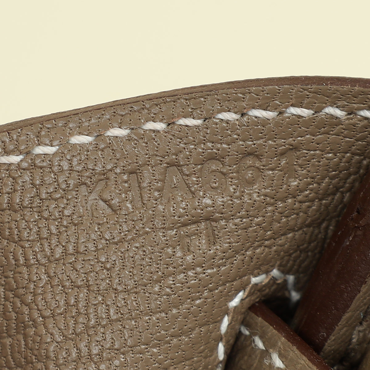 Hermes Etoupe Birkin 25 Bag