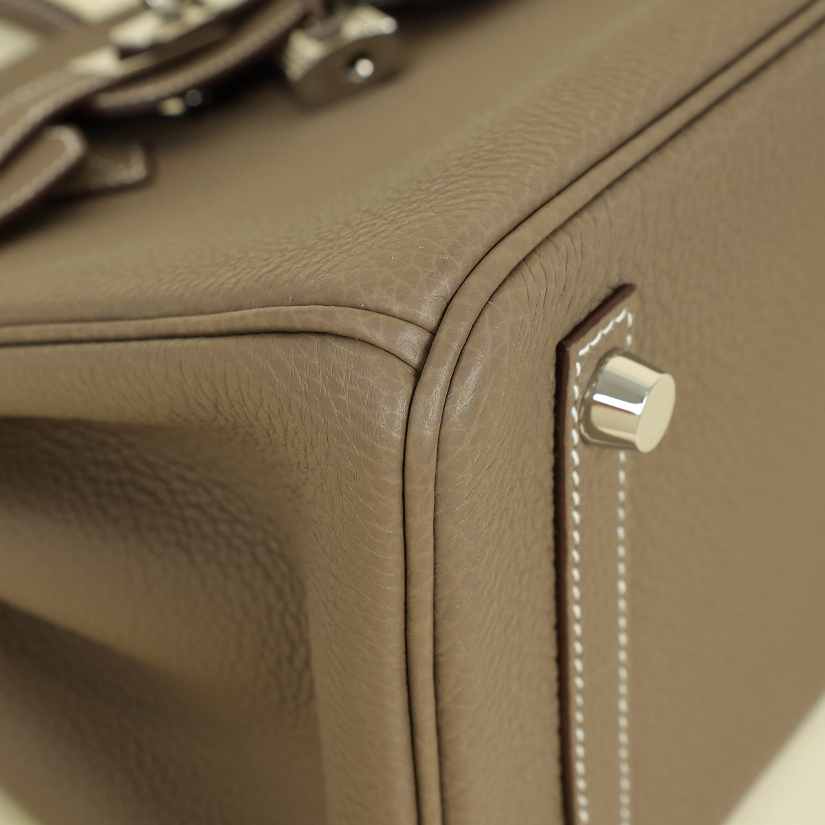 Hermes Etoupe Birkin 25 Bag
